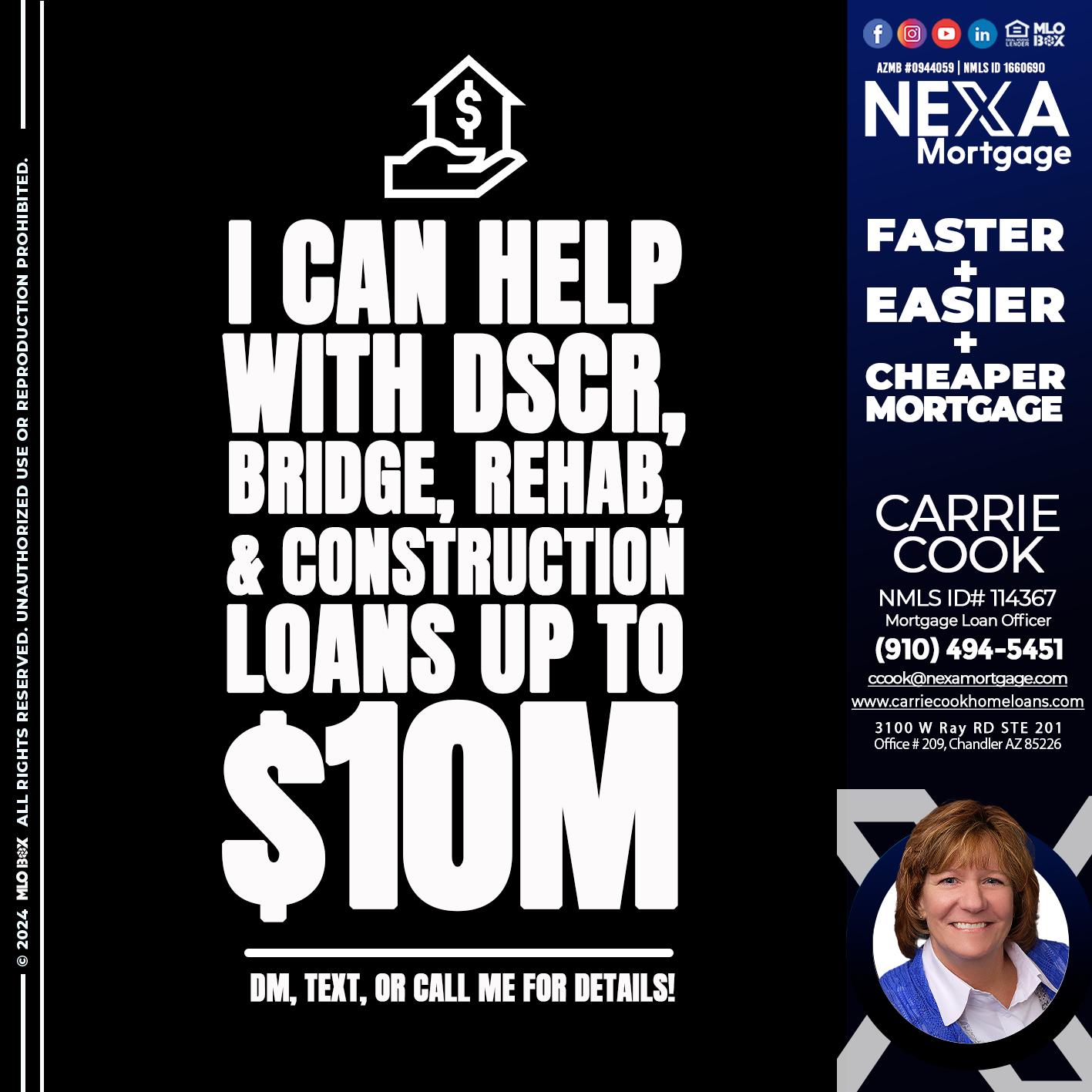 I CAN HELP - Carrie Cook -Mortgage Loan Officer