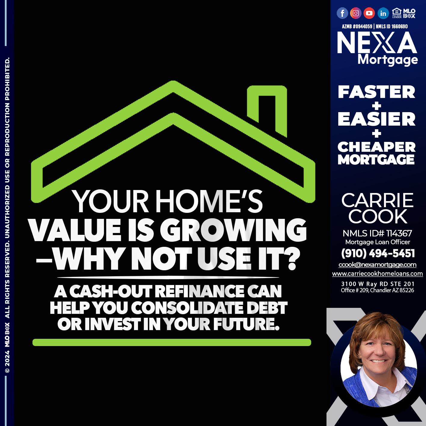 your homes - Carrie Cook -Mortgage Loan Officer