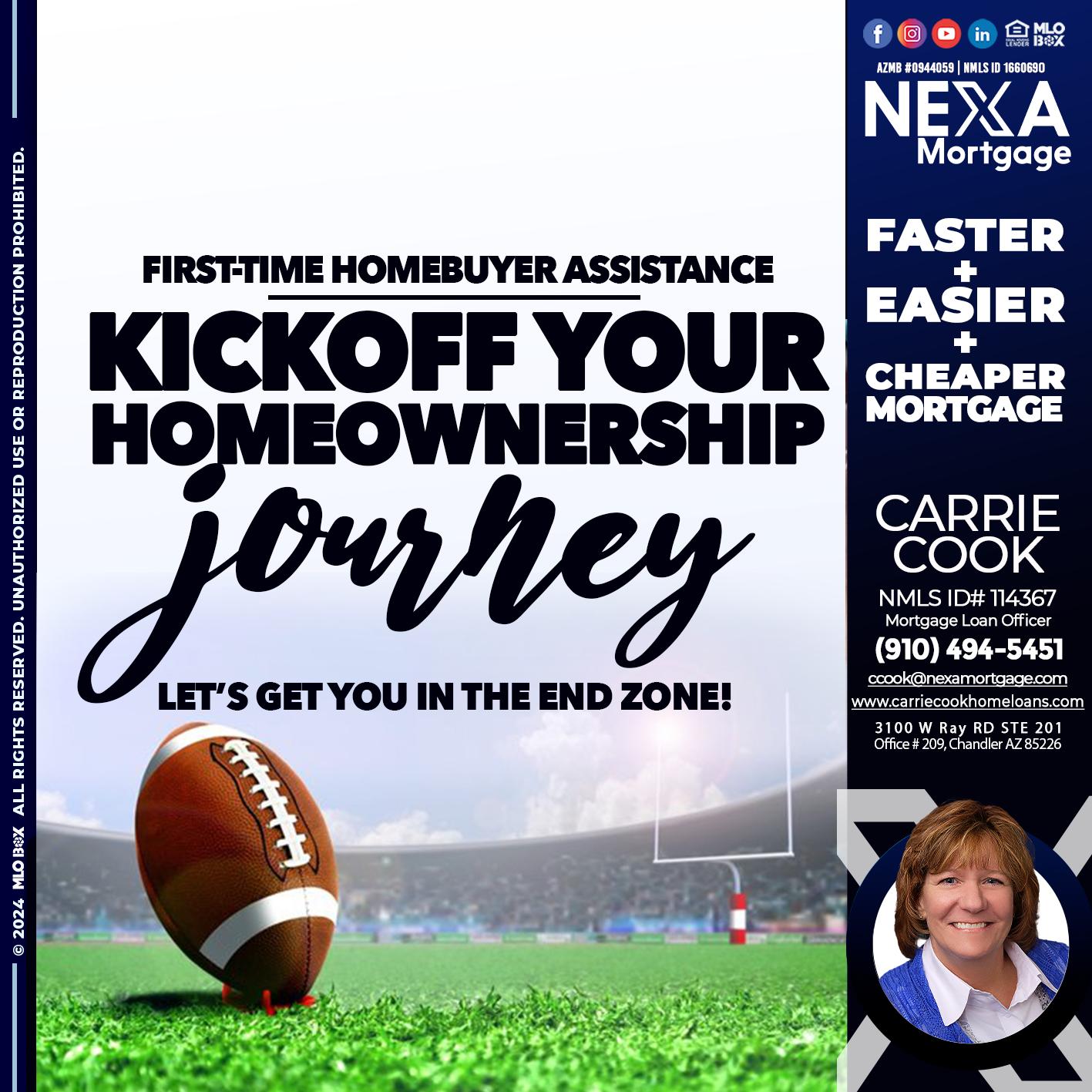 kick off - Carrie Cook -Mortgage Loan Officer