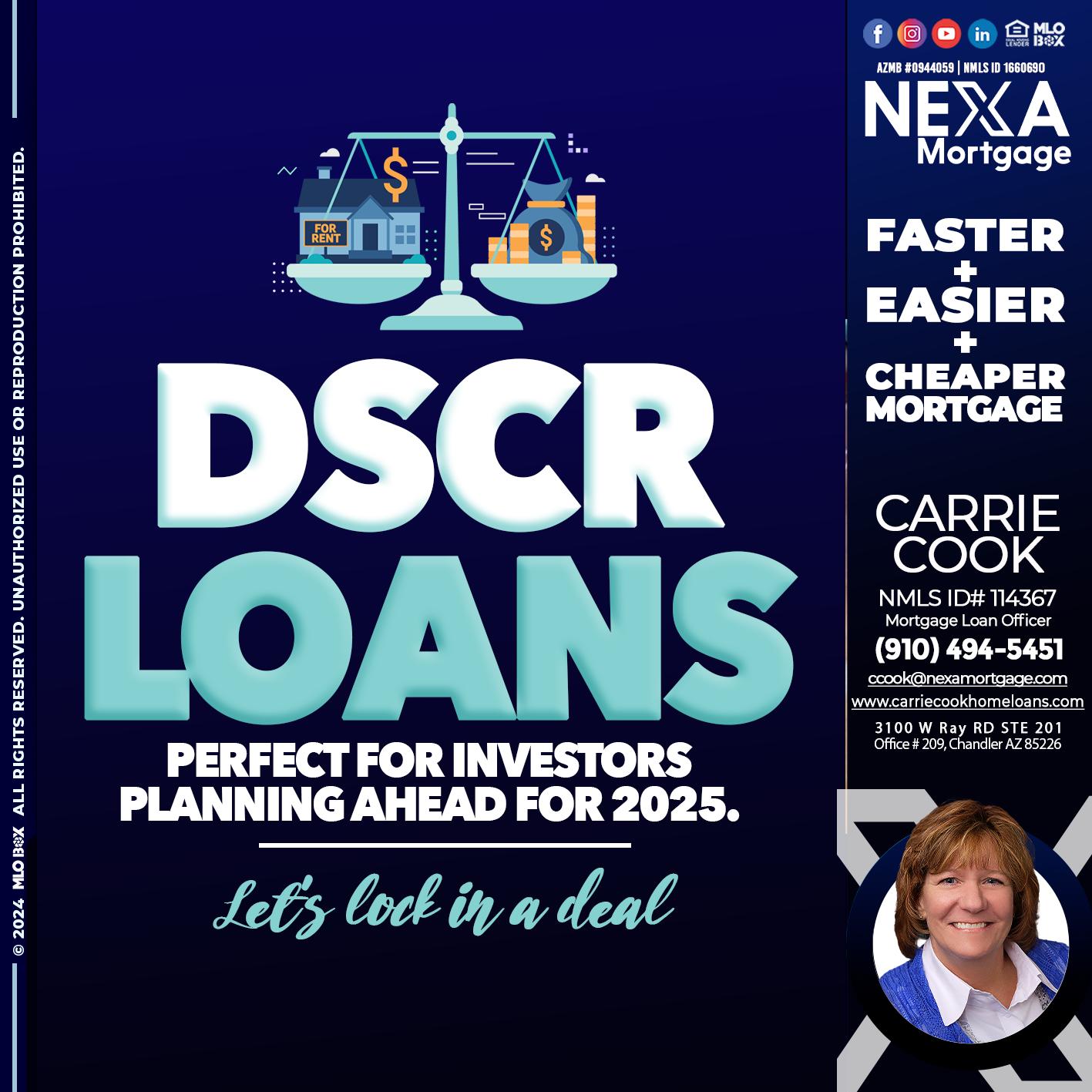 DSCR LOANS - Carrie Cook -Mortgage Loan Officer