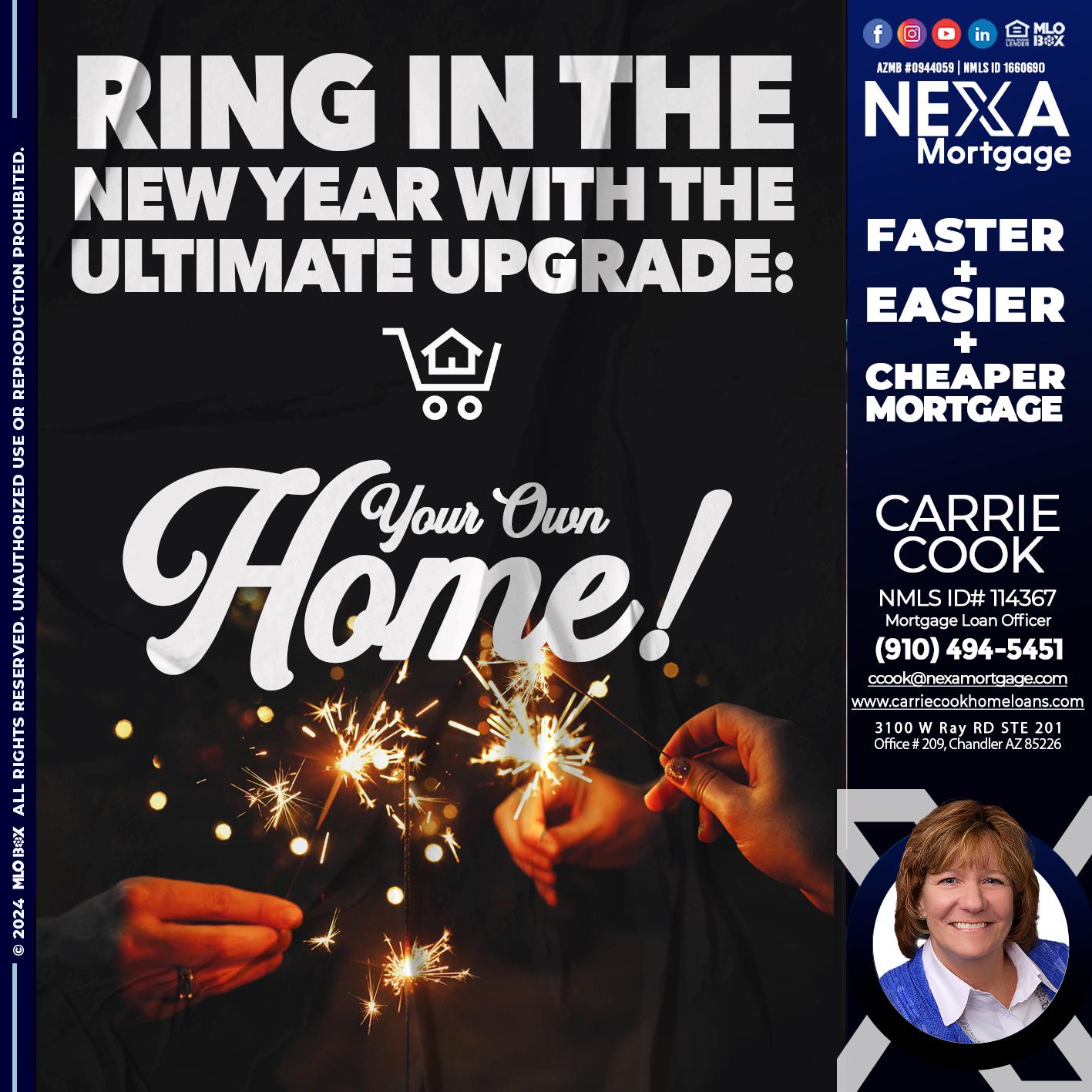 RING IN THE NEW - Carrie Cook -Mortgage Loan Officer
