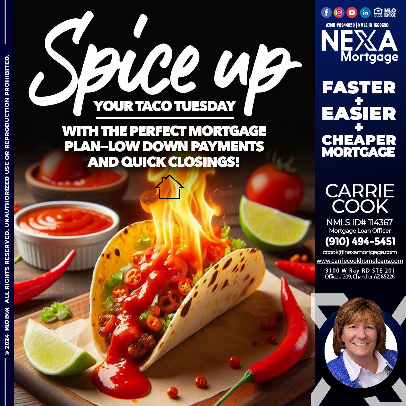 spice up - Carrie Cook -Mortgage Loan Officer