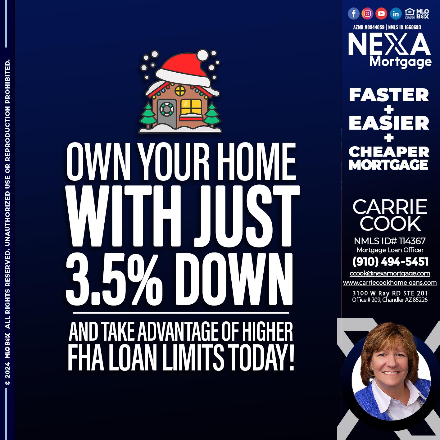own your home - Carrie Cook -Mortgage Loan Officer