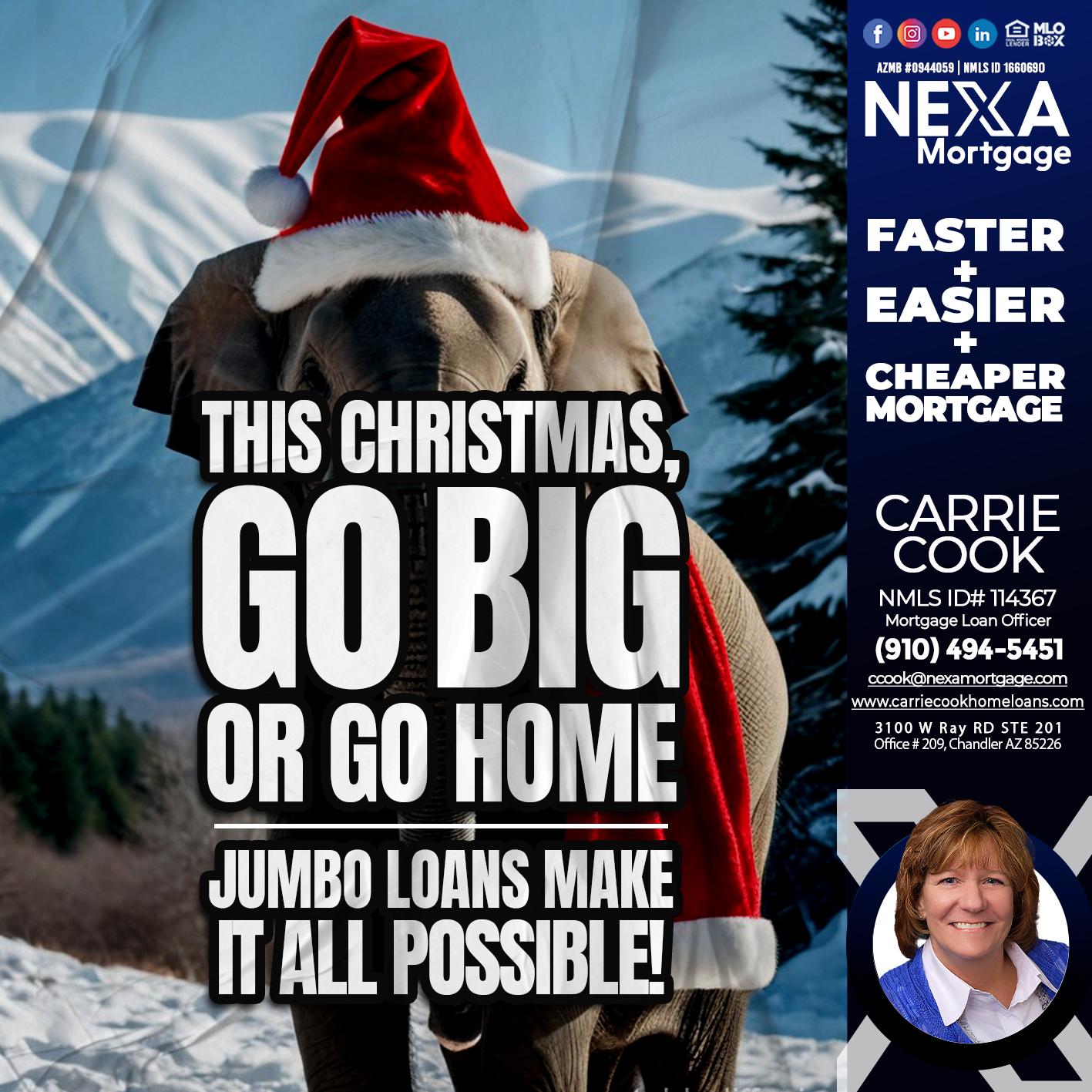 GO BIG - Carrie Cook -Mortgage Loan Officer