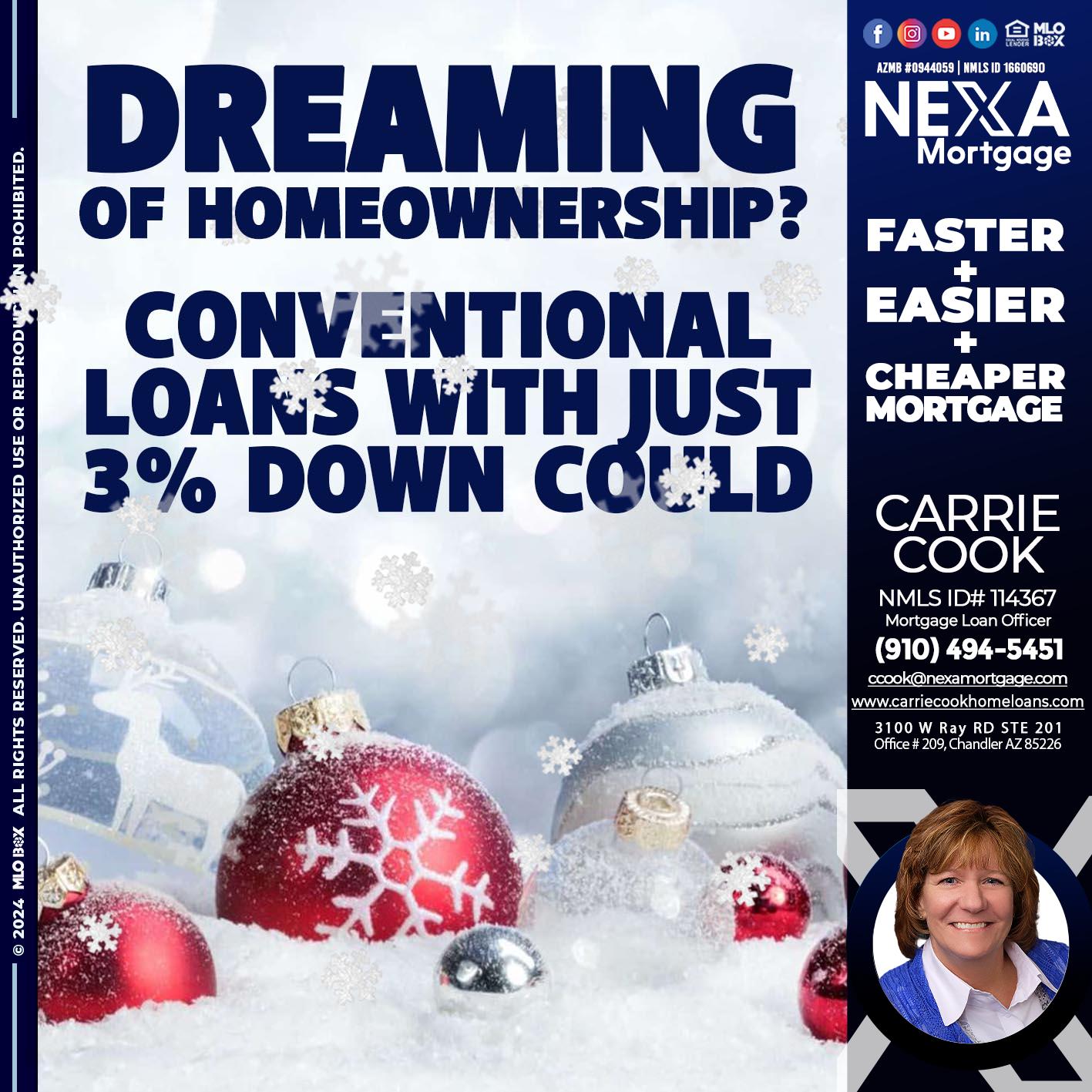dreaming - Carrie Cook -Mortgage Loan Officer