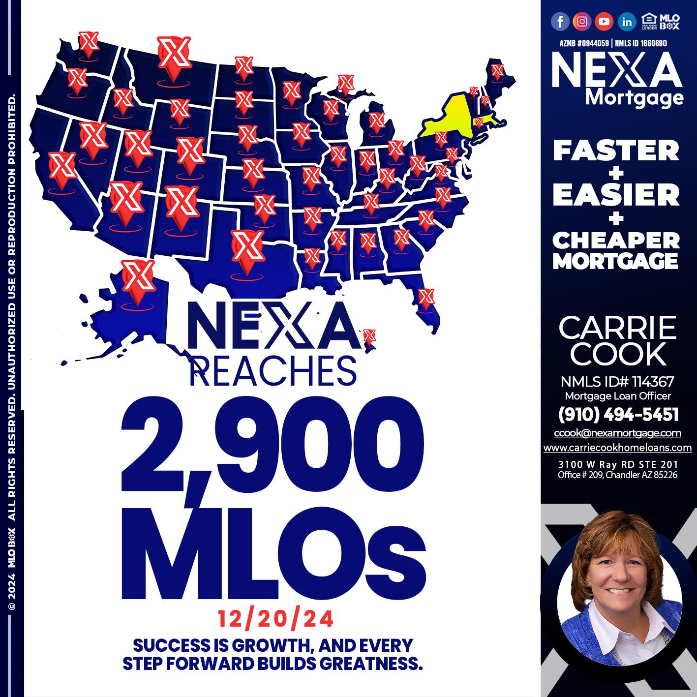 2900 MLOS - Carrie Cook -Mortgage Loan Officer