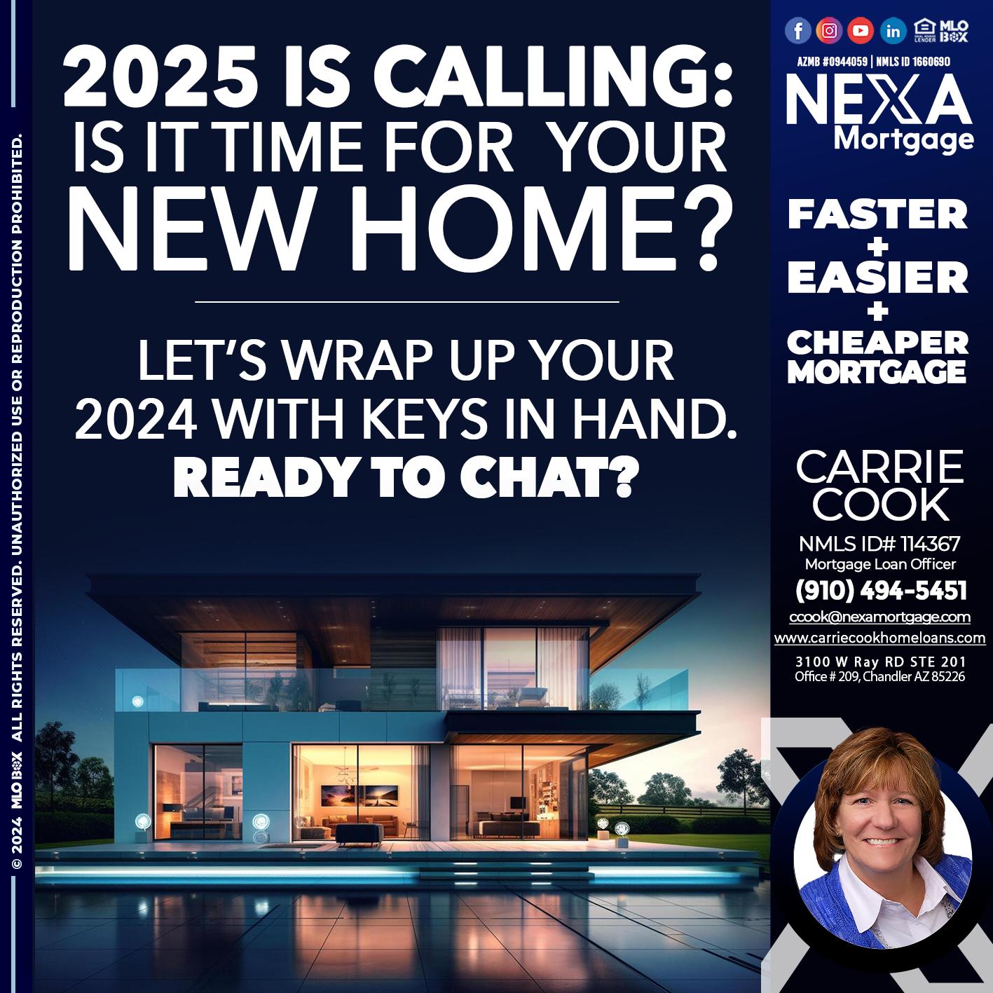 2025 SI CALLING - Carrie Cook -Mortgage Loan Officer