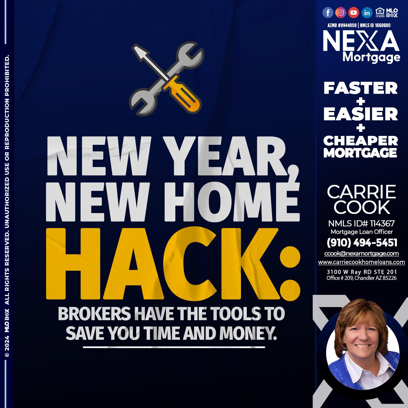 new year, new home - Carrie Cook -Mortgage Loan Officer