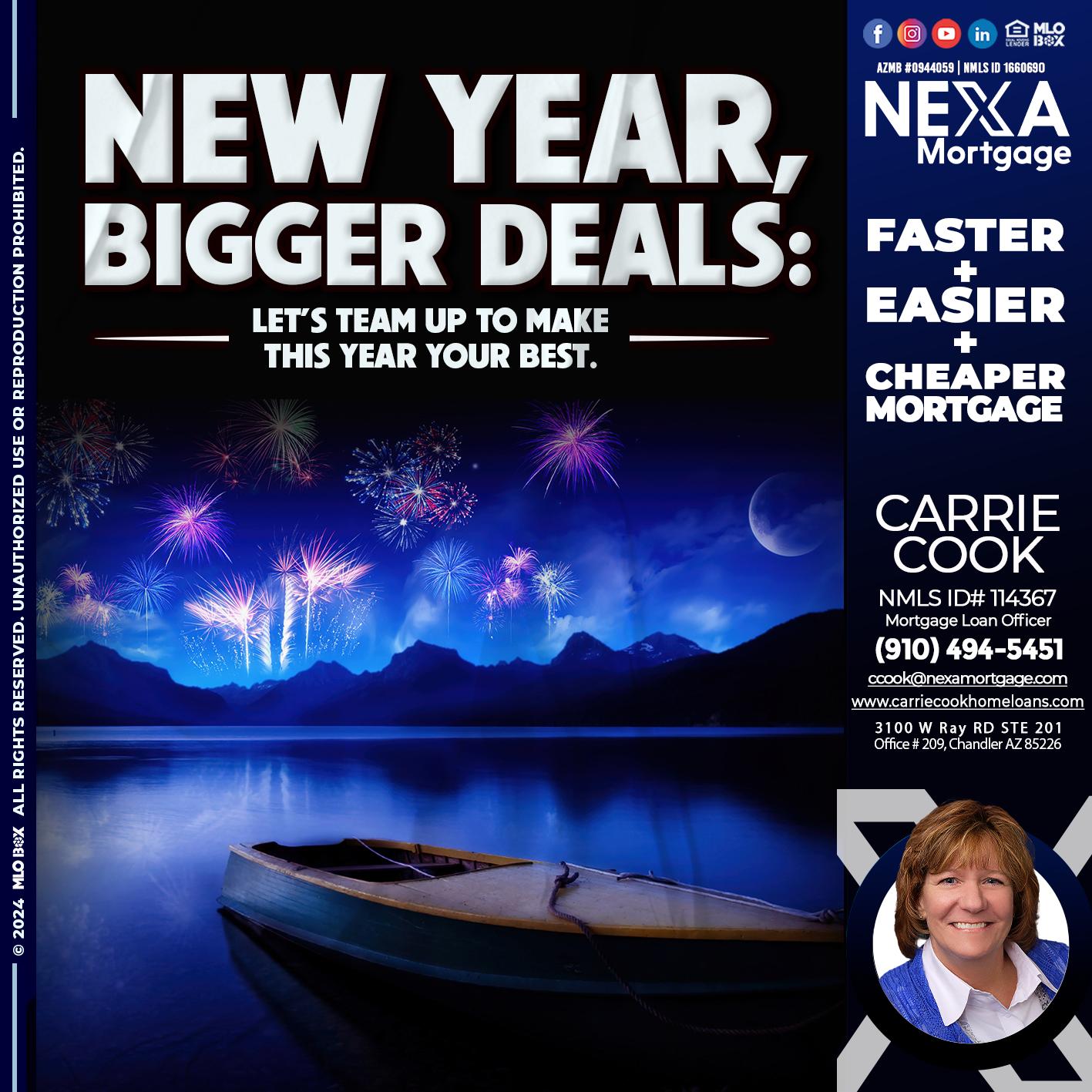 NEW YEAR - Carrie Cook -Mortgage Loan Officer