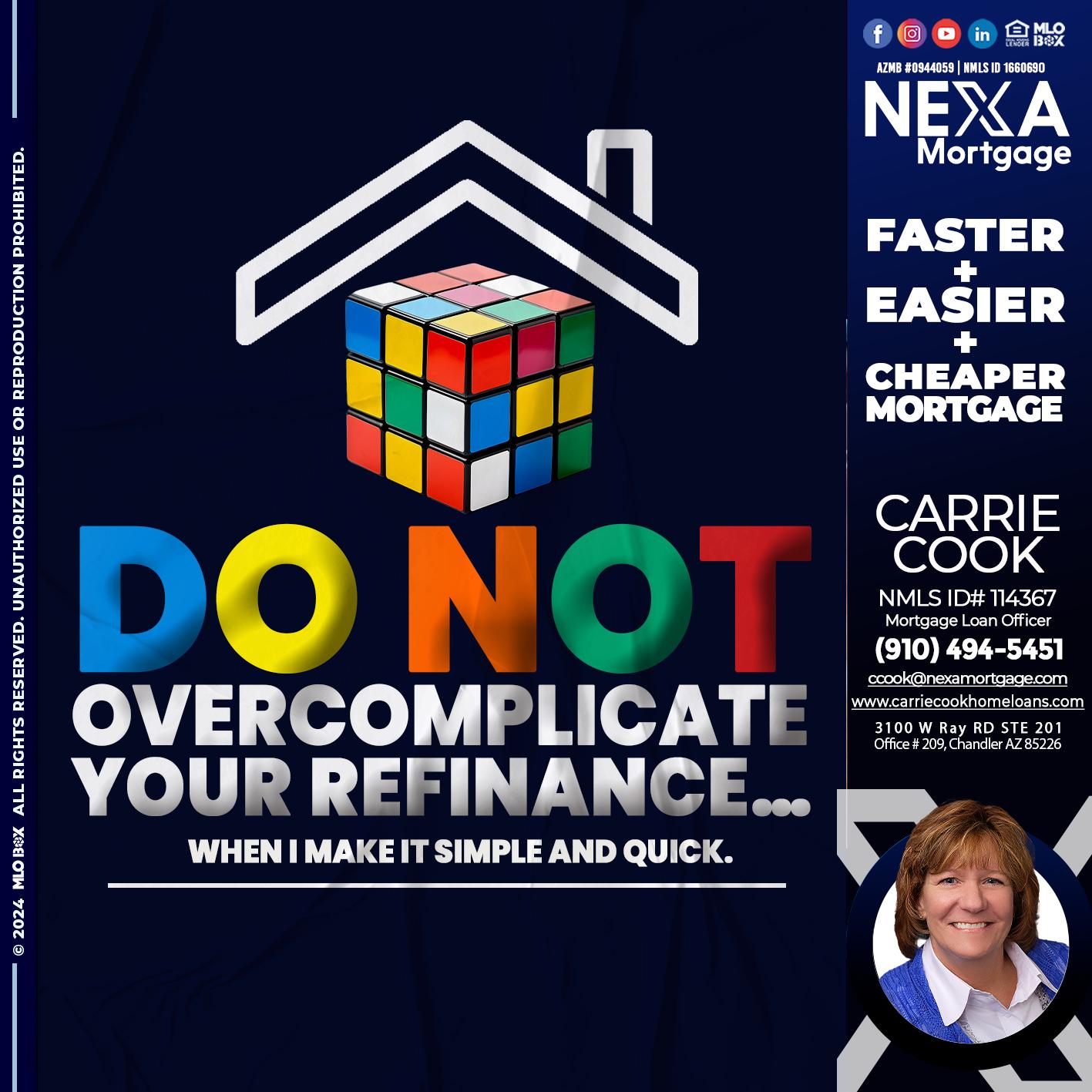 DO NOT - Carrie Cook -Mortgage Loan Officer