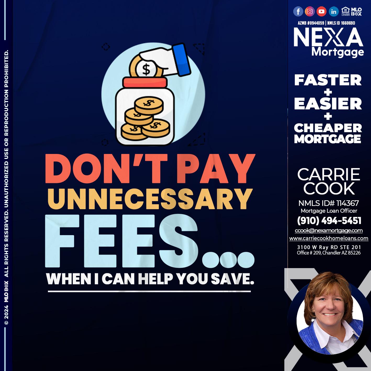 DON´T PAY - Carrie Cook -Mortgage Loan Officer