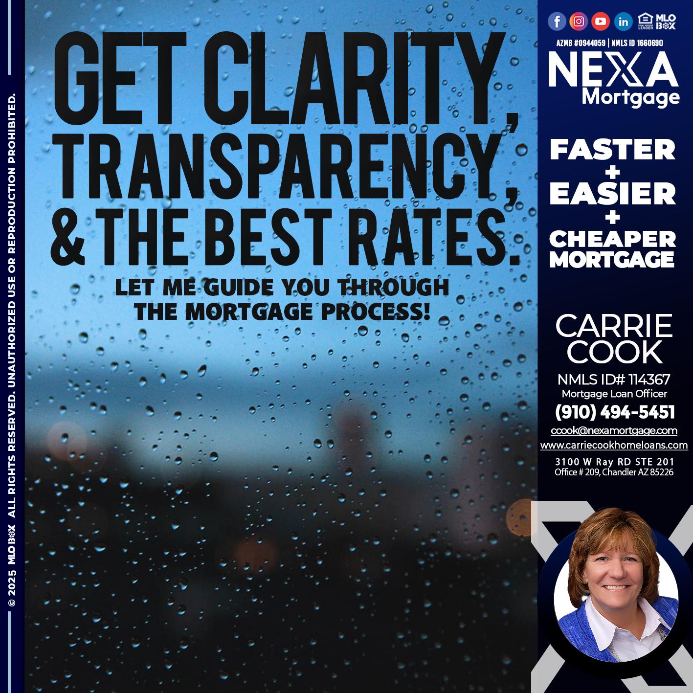 GET CLARITY - Carrie Cook -Mortgage Loan Officer
