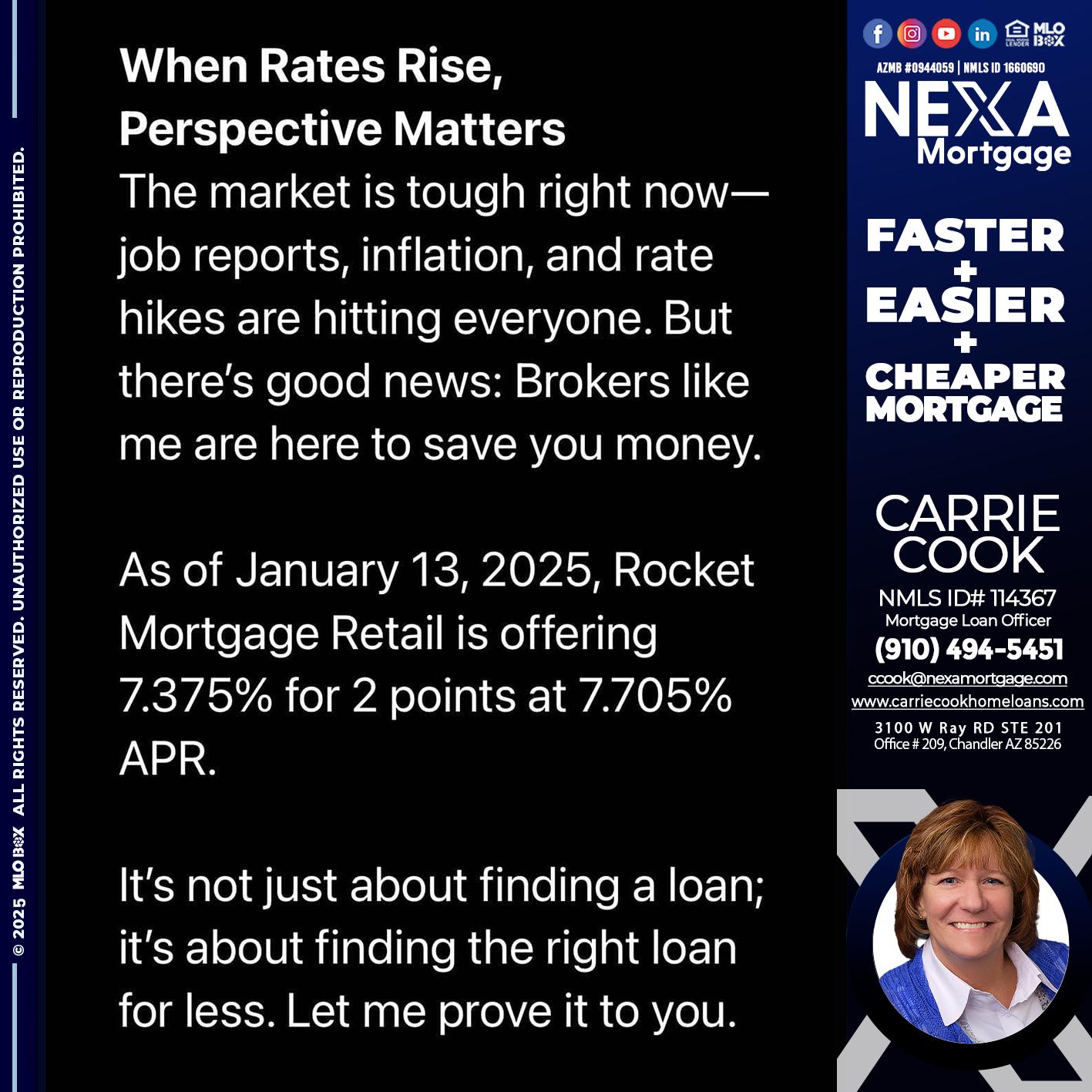 WHEN RATES RISE - Carrie Cook -Mortgage Loan Officer