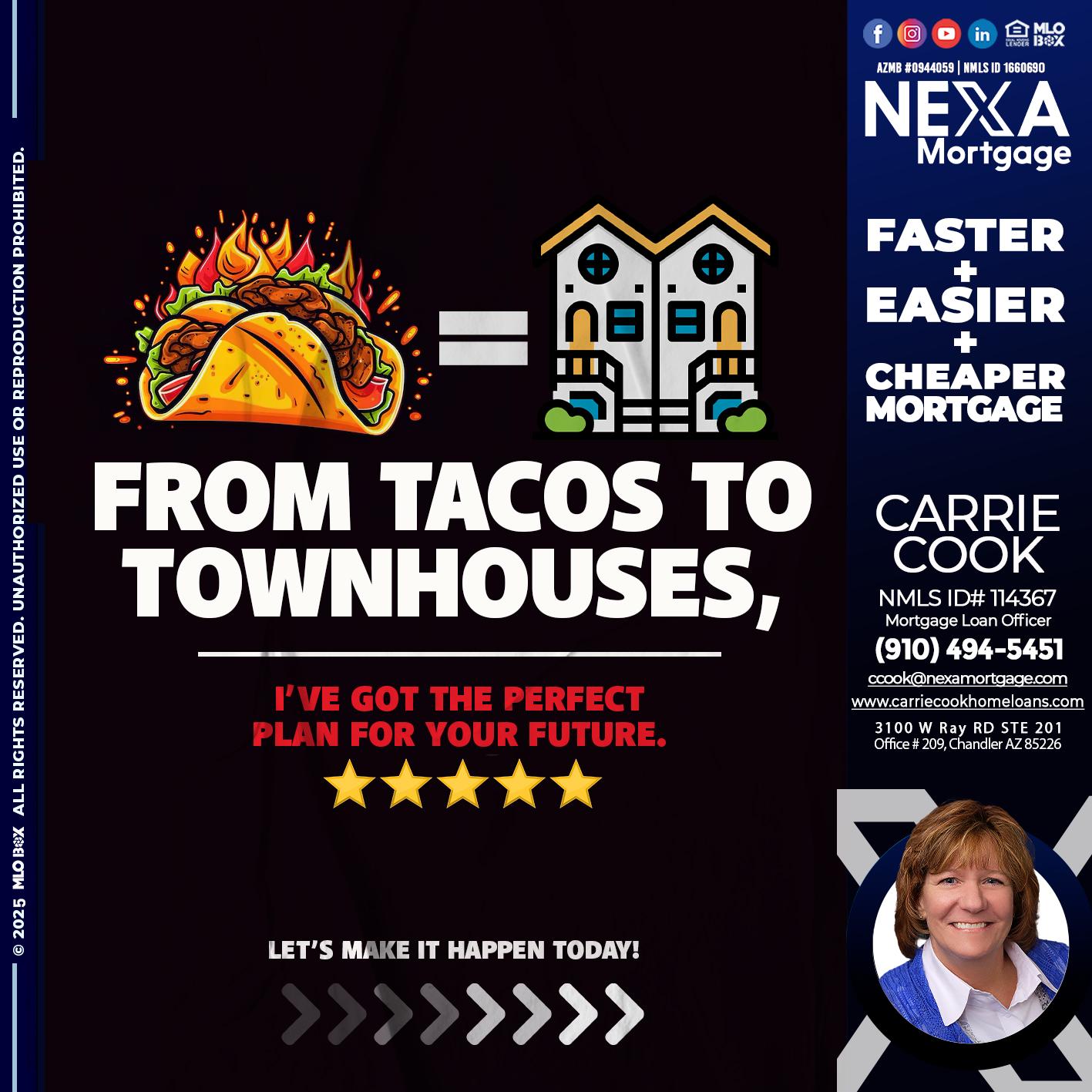 from tacos to - Carrie Cook -Mortgage Loan Officer