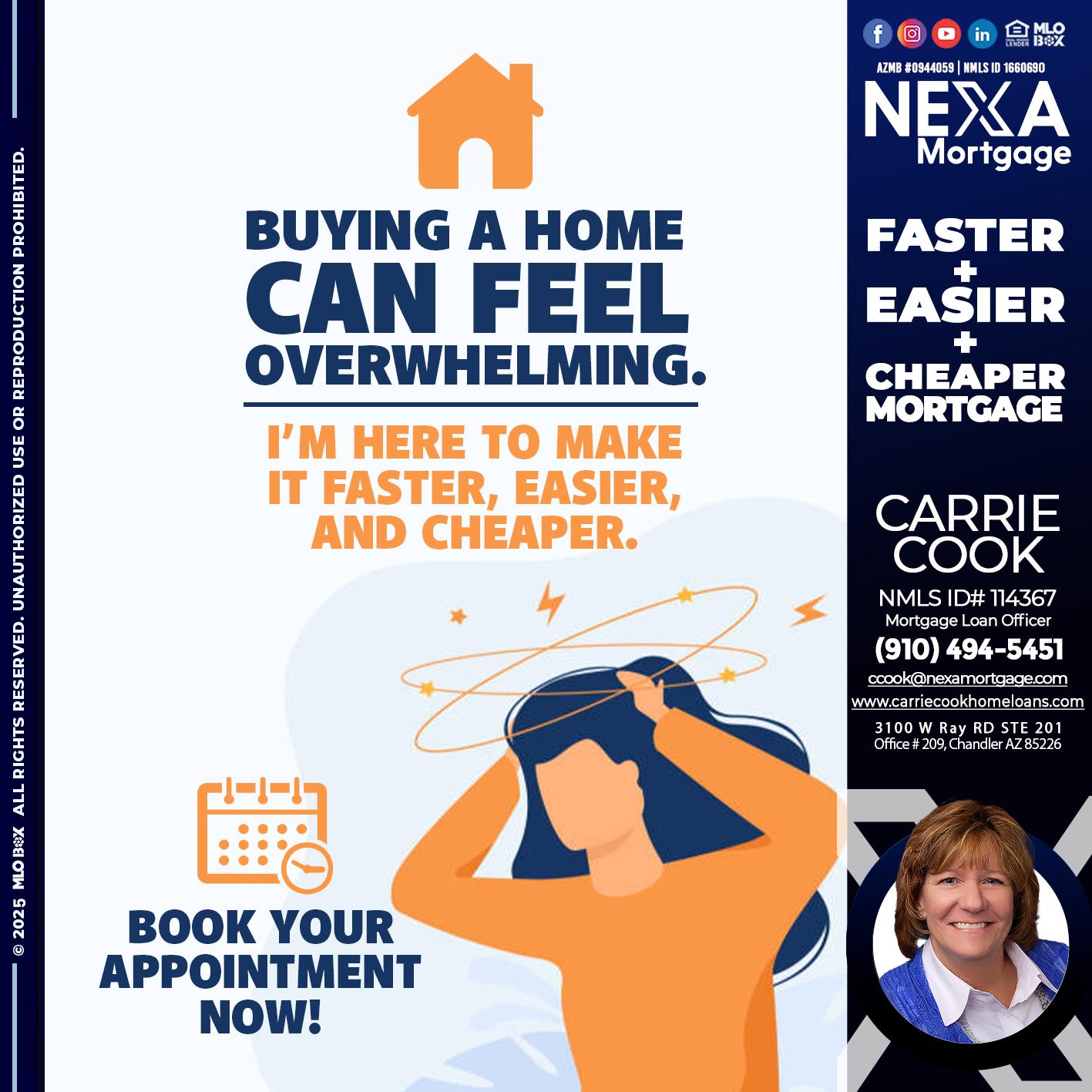 BUYING A HOME - Carrie Cook -Mortgage Loan Officer