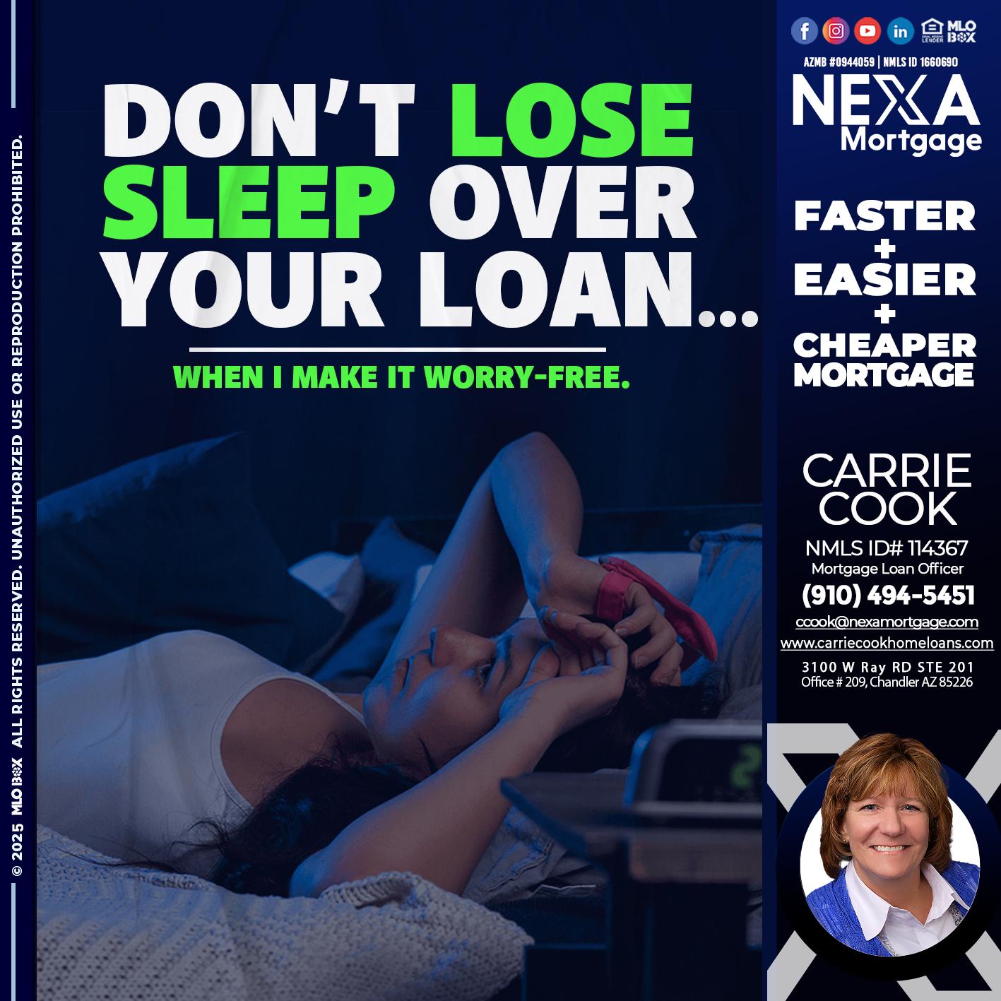 DONT LOSE - Carrie Cook -Mortgage Loan Officer