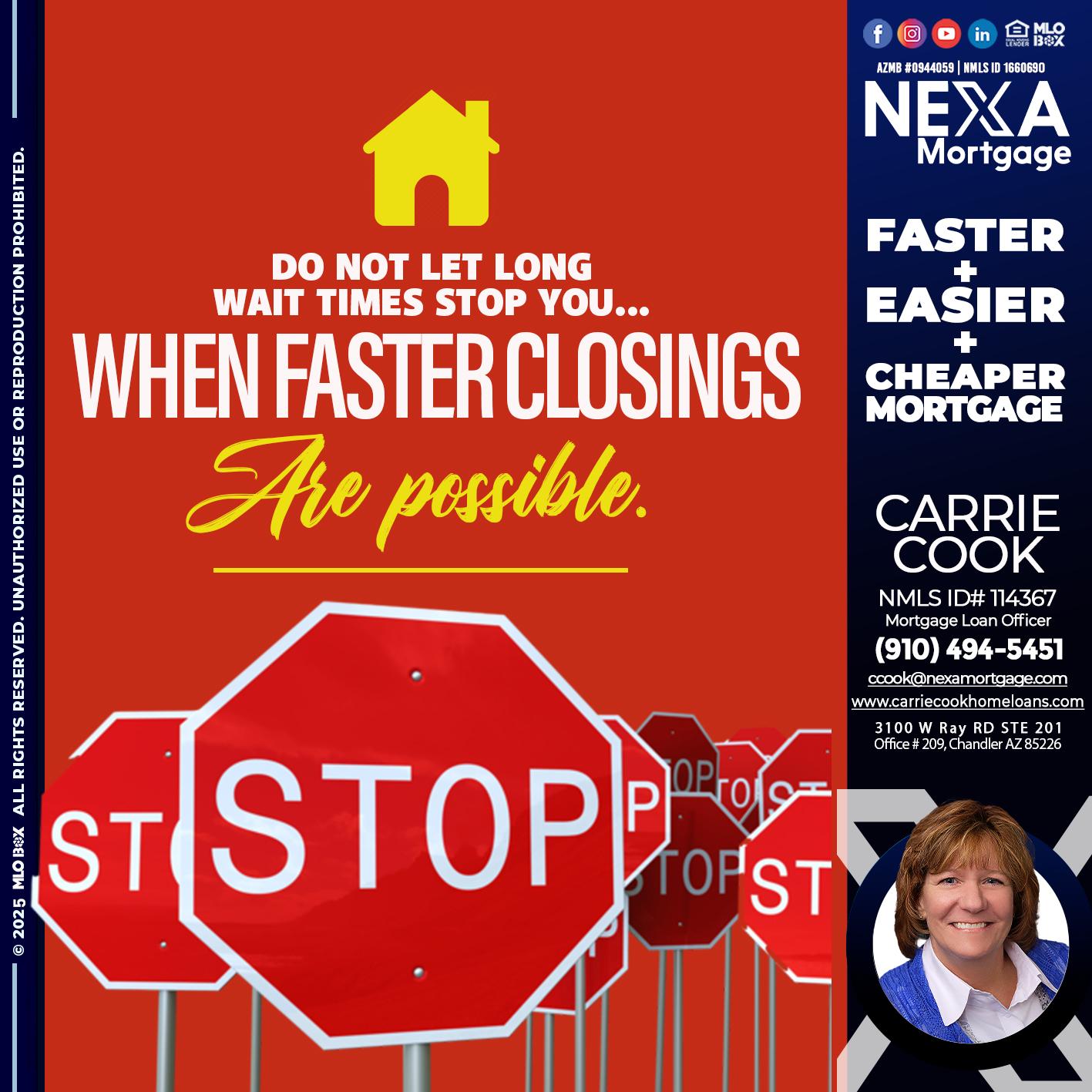 DO NOT LET - Carrie Cook -Mortgage Loan Officer