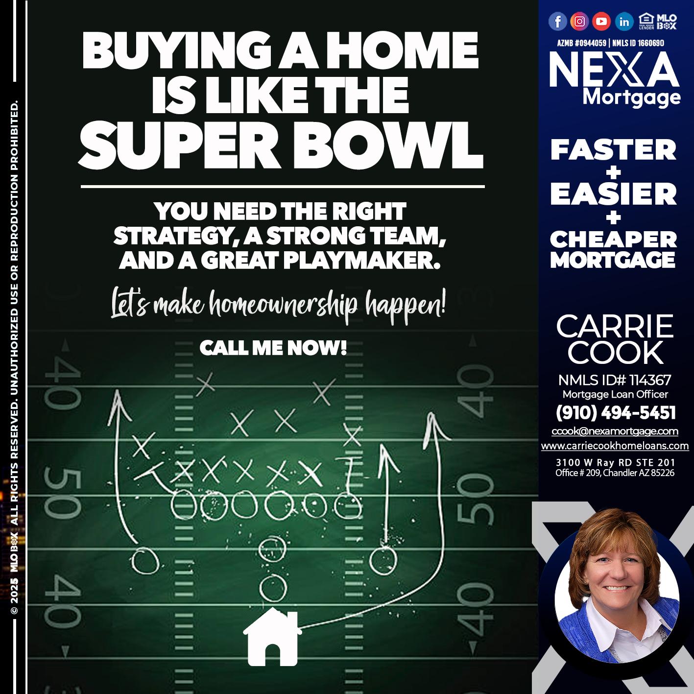 BUYING A HOME - Carrie Cook -Mortgage Loan Officer