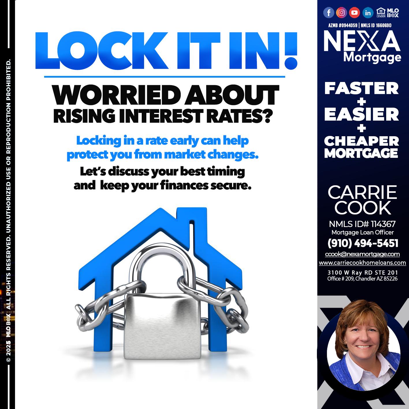 LOCK IT IN - Carrie Cook -Mortgage Loan Officer