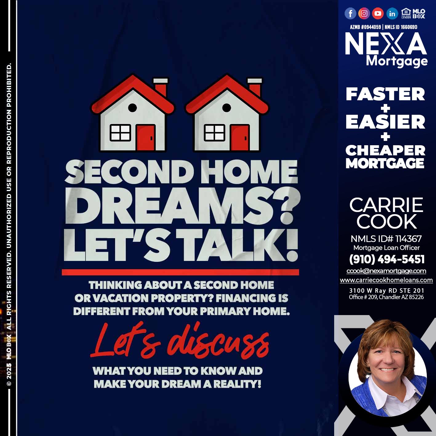 second home dreams? - Carrie Cook -Mortgage Loan Officer