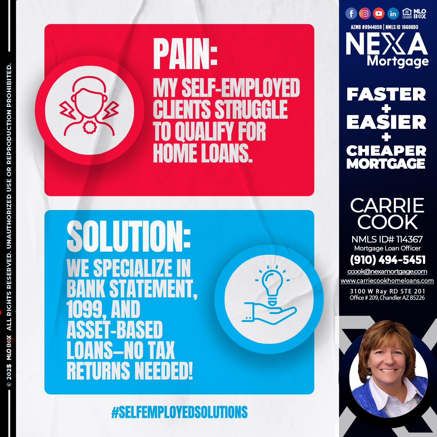 pain-solution - Carrie Cook -Mortgage Loan Officer