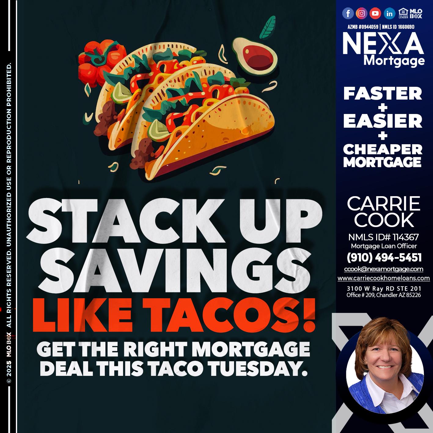 TACO TUESDAY - Carrie Cook -Mortgage Loan Officer