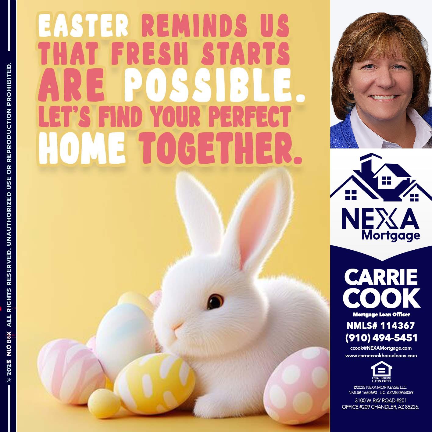EASTER REMIND US - Carrie Cook -Mortgage Loan Officer