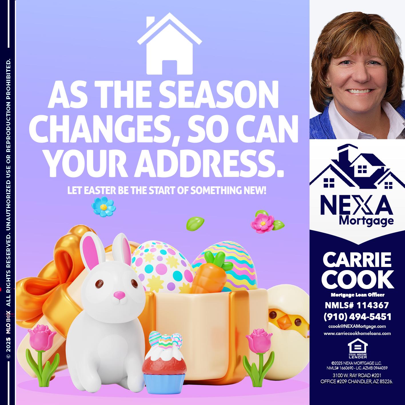 EASTER DAY - Carrie Cook -Mortgage Loan Officer