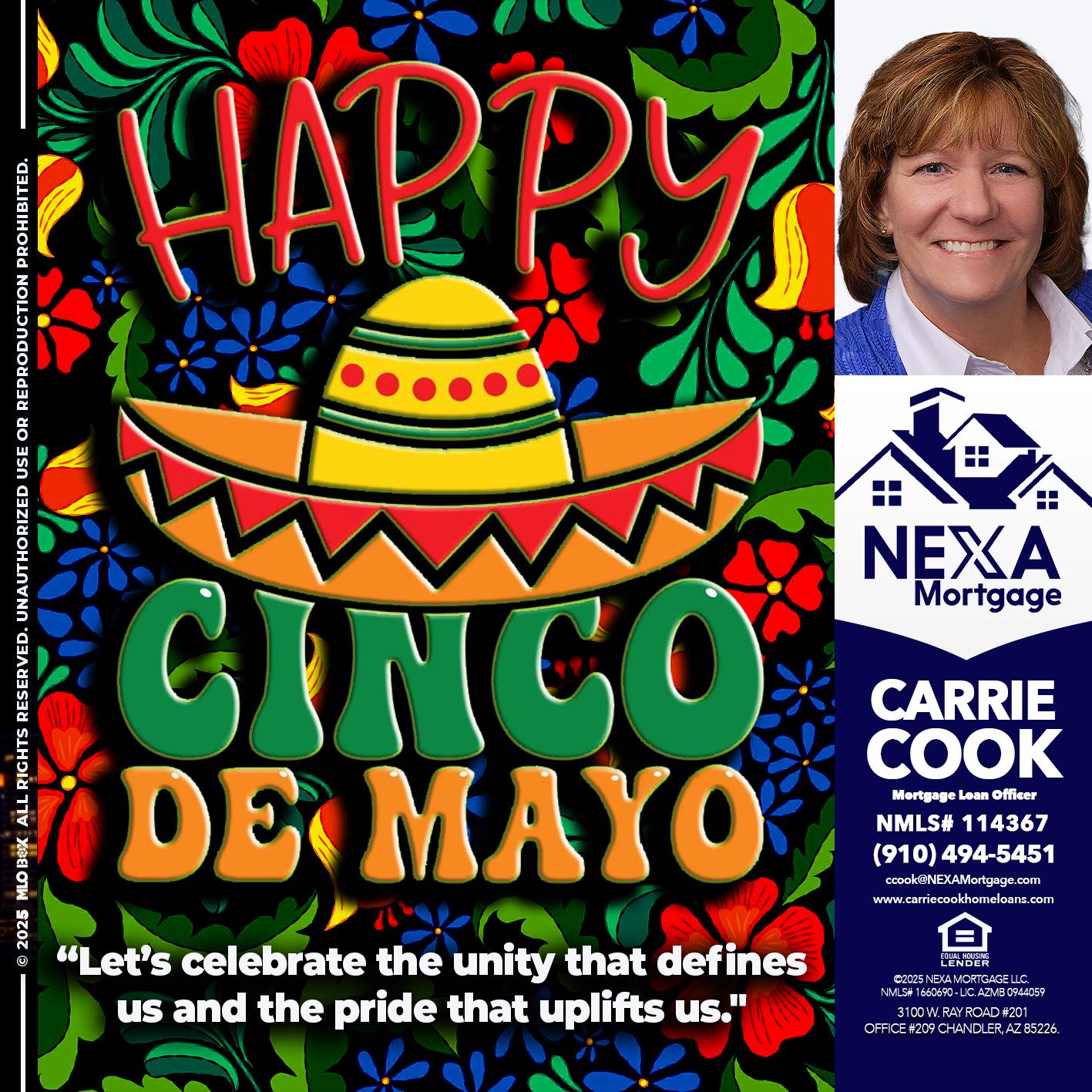 Happy 5 de Mayo - Carrie Cook -Mortgage Loan Officer