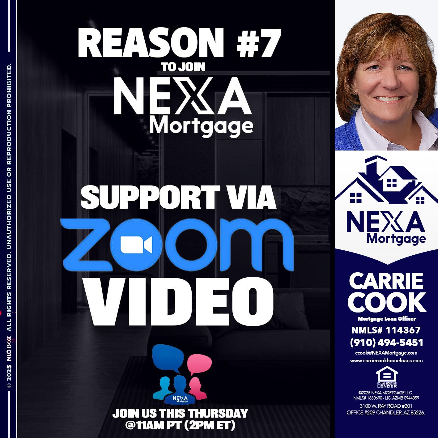 REASON 7 - Carrie Cook -Mortgage Loan Officer
