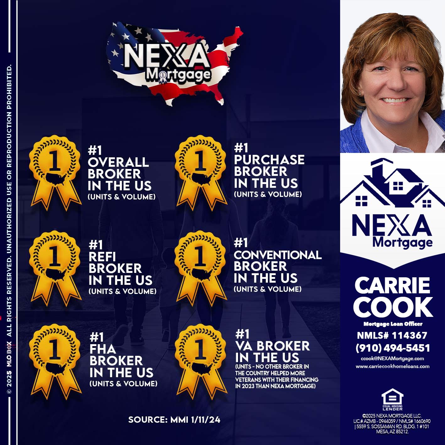 #1 - Carrie Cook -Mortgage Loan Officer