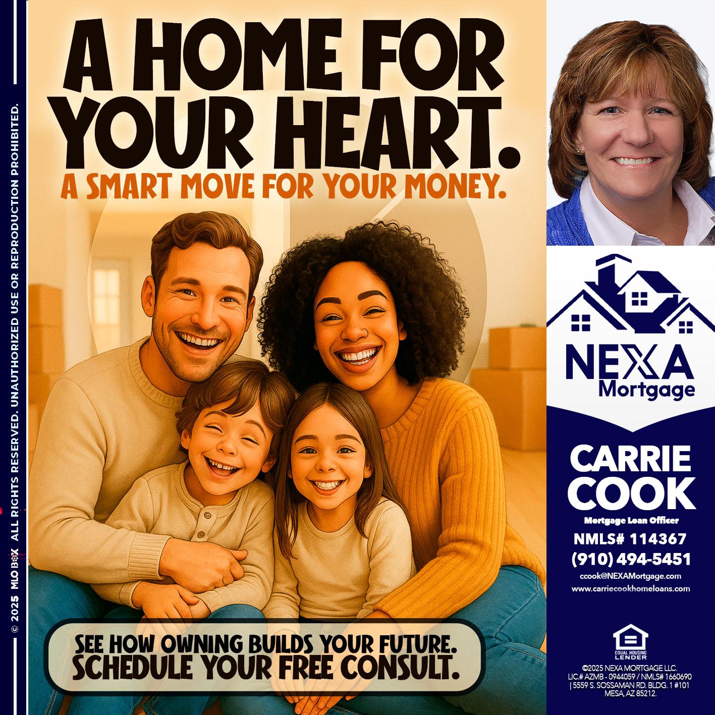 A HOME FOR - Carrie Cook -Mortgage Loan Officer