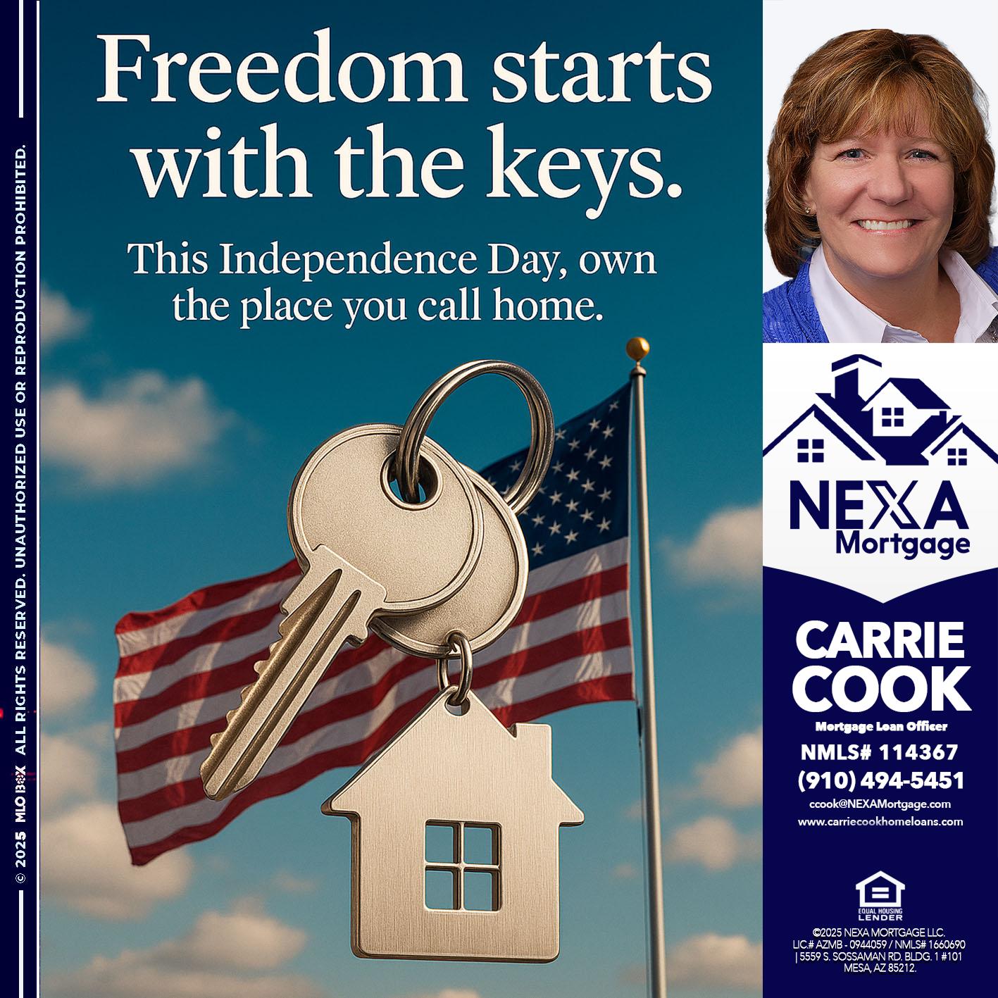 FREEDOM STARTS - Carrie Cook -Mortgage Loan Officer
