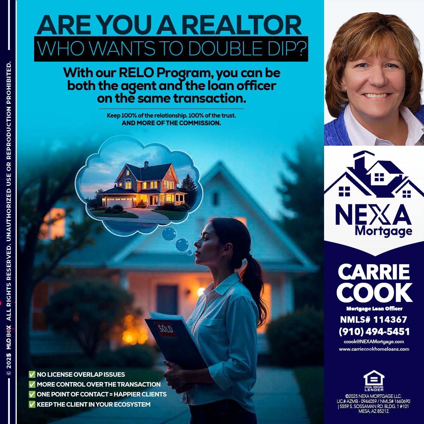 Are you a Realtor? - Carrie Cook -Mortgage Loan Officer