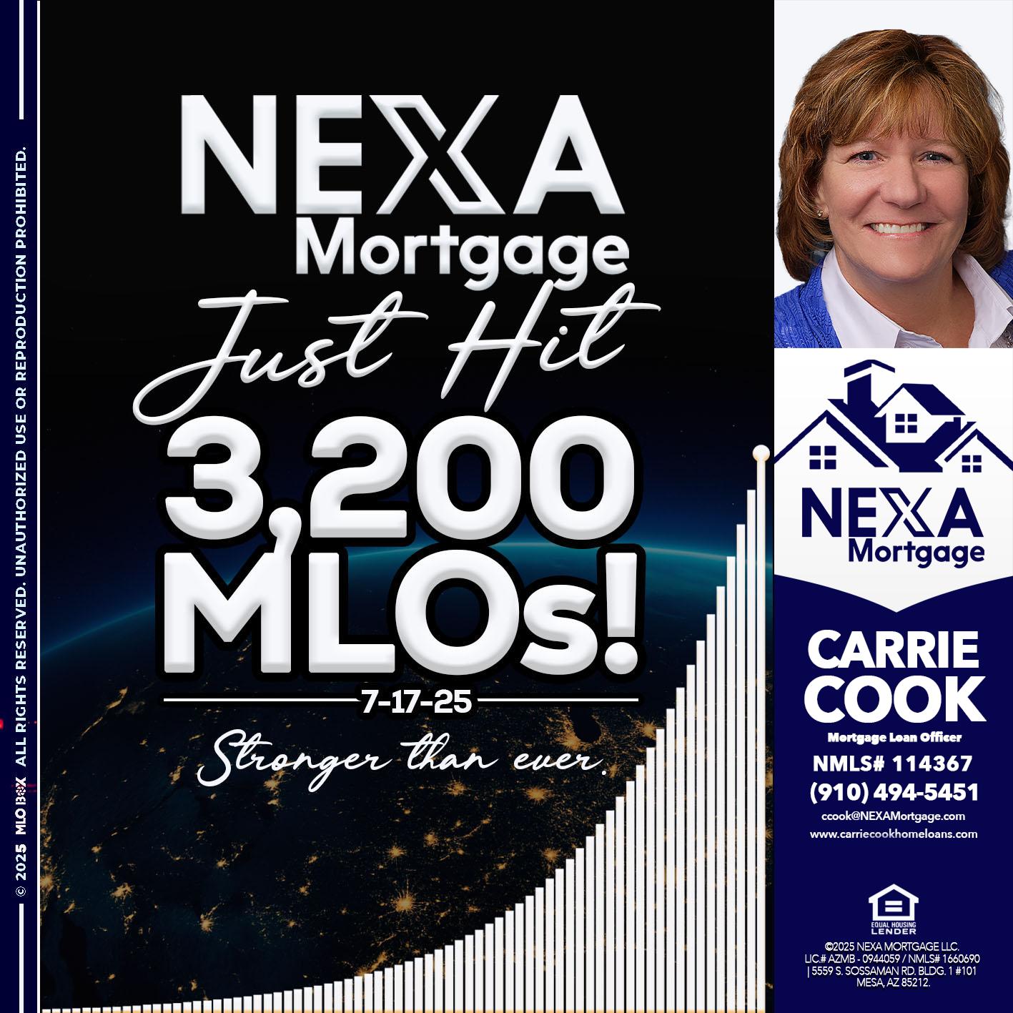 3200 MLOs - Carrie Cook -Mortgage Loan Officer