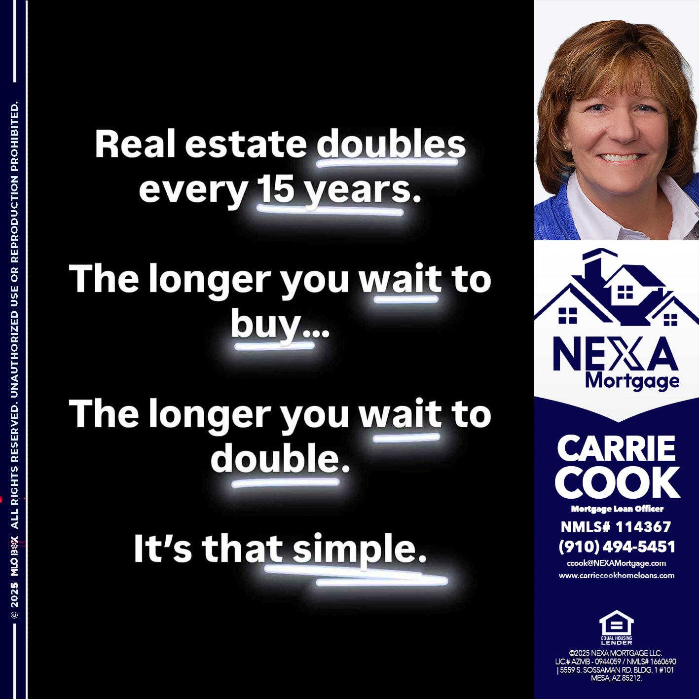 REAL ESTATE - Carrie Cook -Mortgage Loan Officer