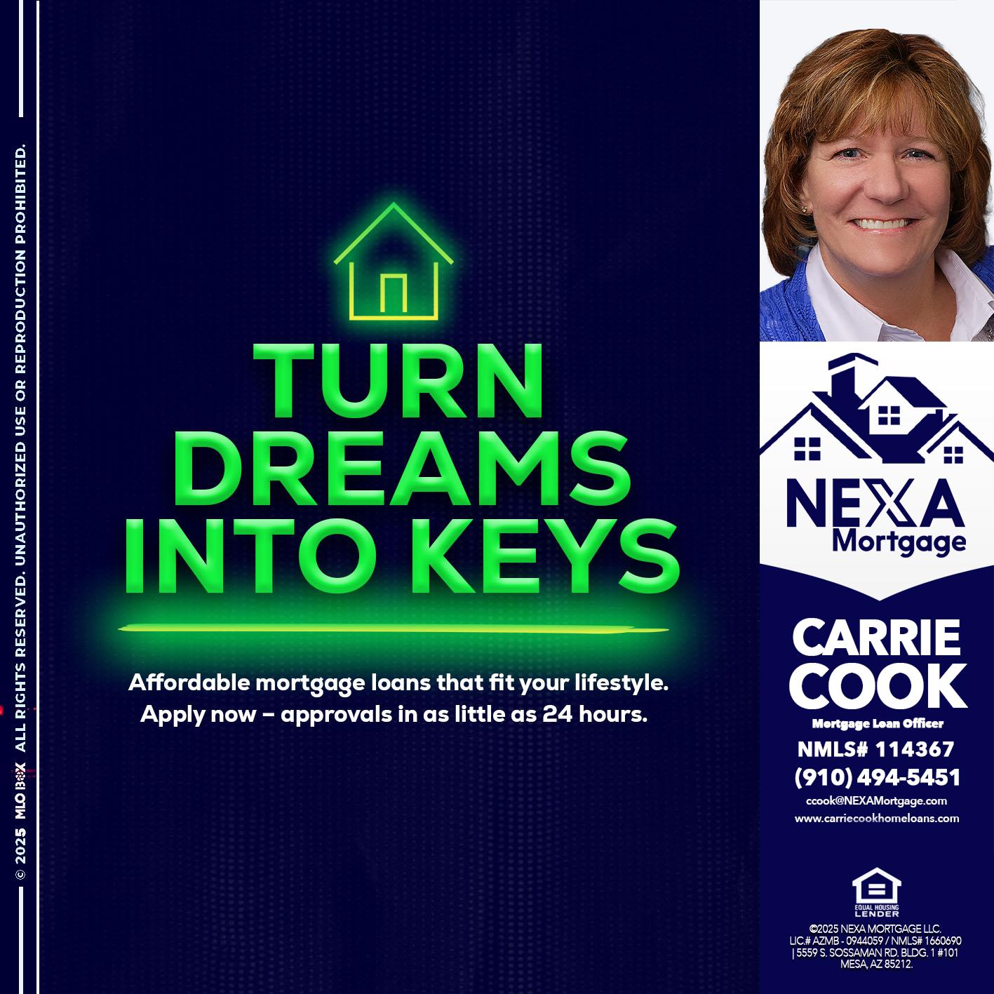 turn dreams - Carrie Cook -Mortgage Loan Officer