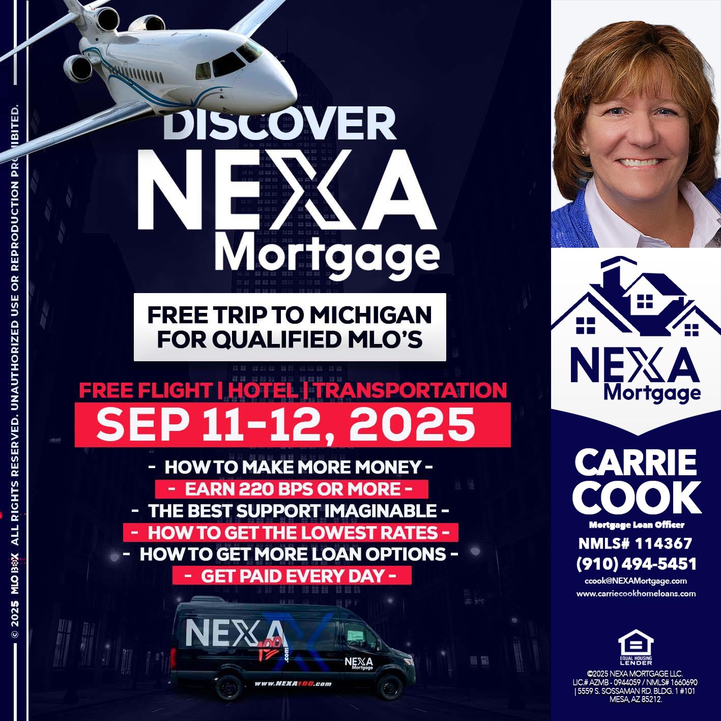 DISCOVER NEXA MORTGAGE - Carrie Cook -Mortgage Loan Officer