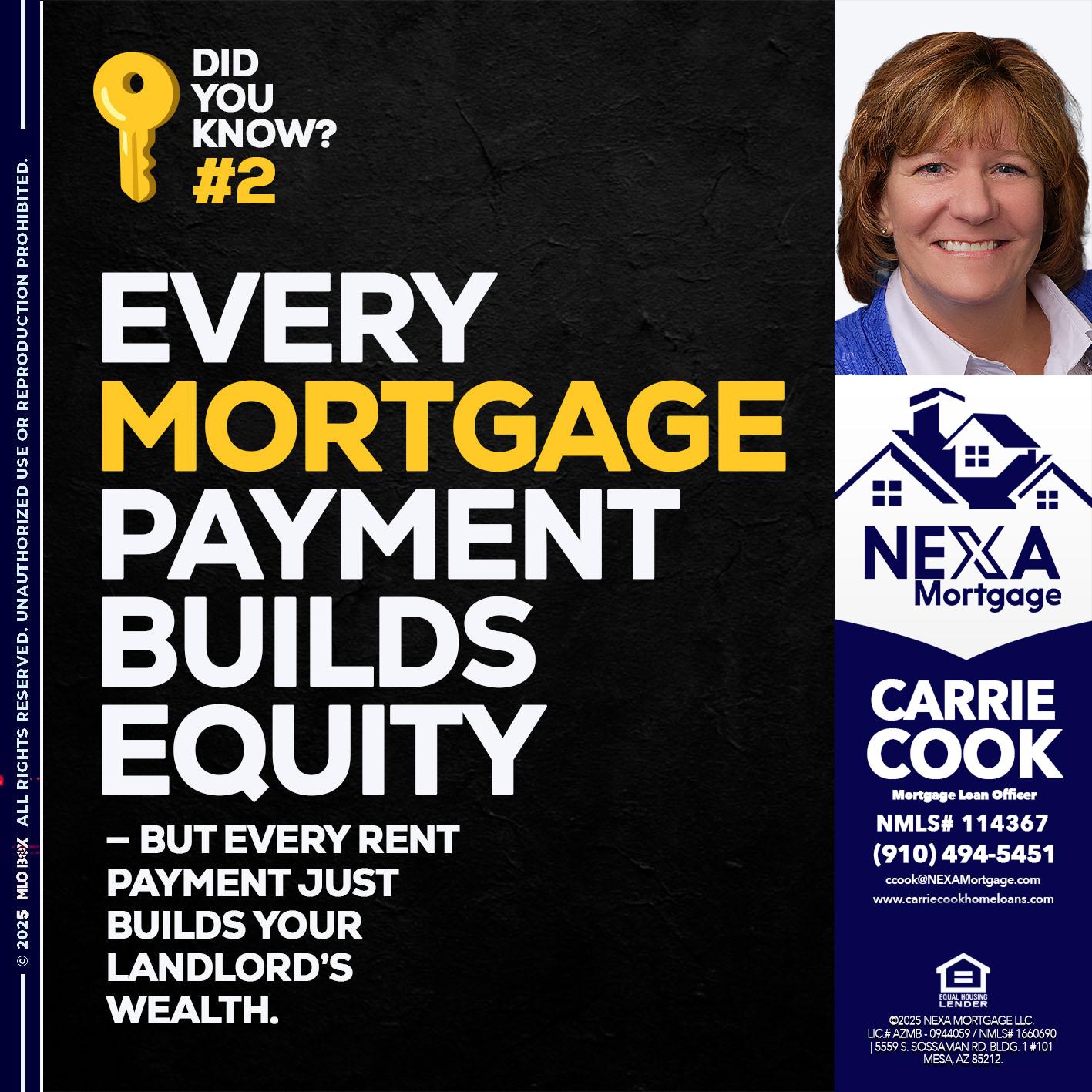 DID YOU KNOW? - Carrie Cook -Mortgage Loan Officer