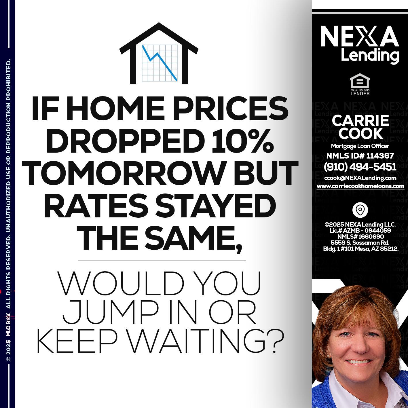 IF HOME PRICES - Carrie Cook -Mortgage Loan Officer