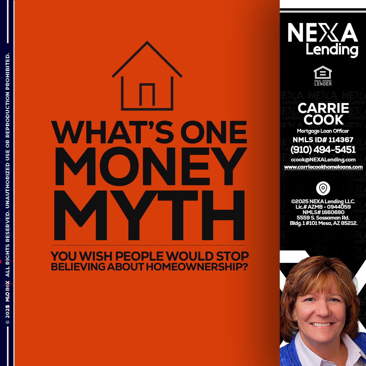 WHATS ONE - Carrie Cook -Mortgage Loan Officer