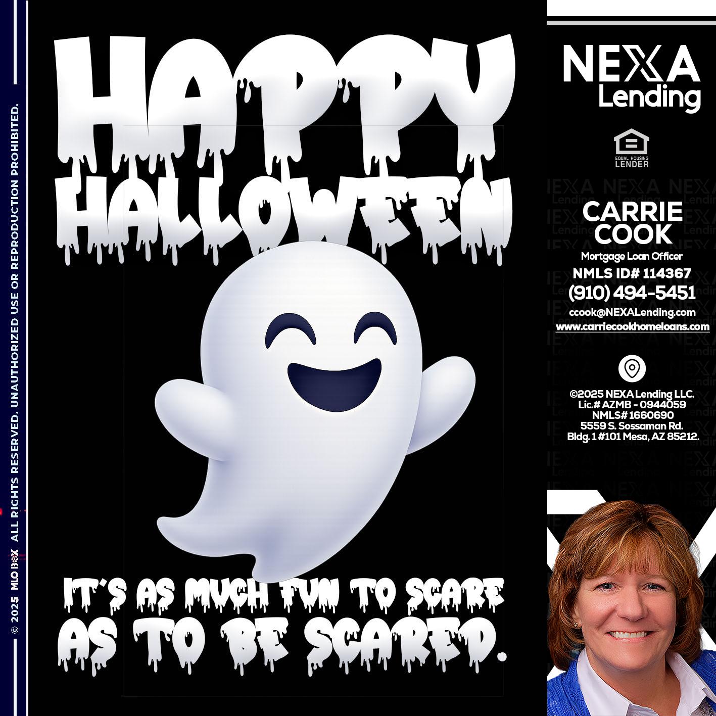 HAPPY HALLOWEEN - Carrie Cook -Mortgage Loan Officer
