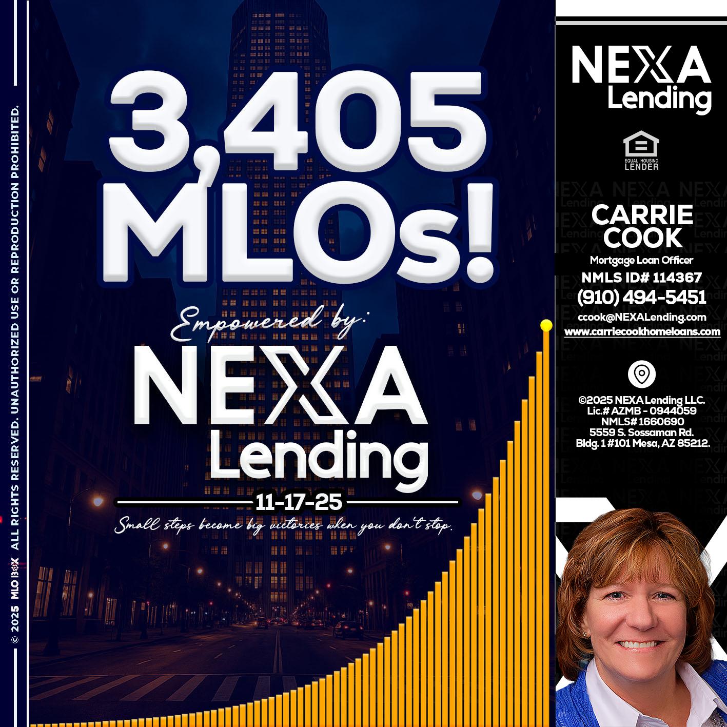 3405 MLOs - Carrie Cook -Mortgage Loan Officer