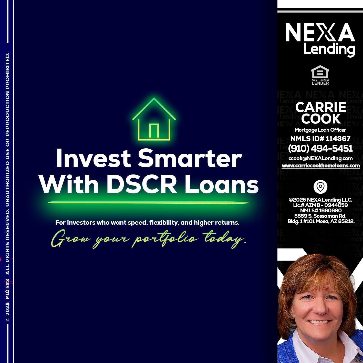 DSCR - Carrie Cook -Mortgage Loan Officer