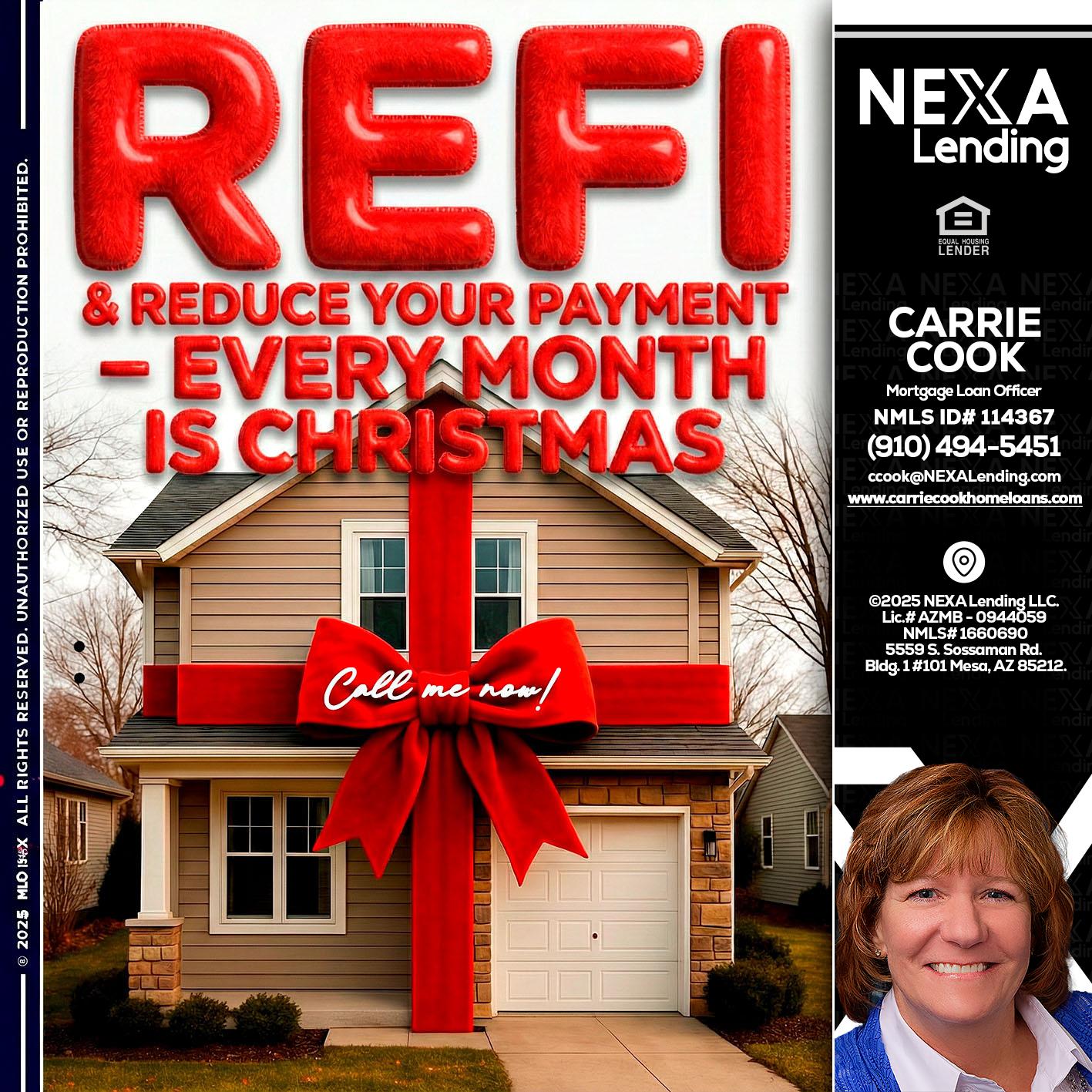 REFI - Carrie Cook -Mortgage Loan Officer
