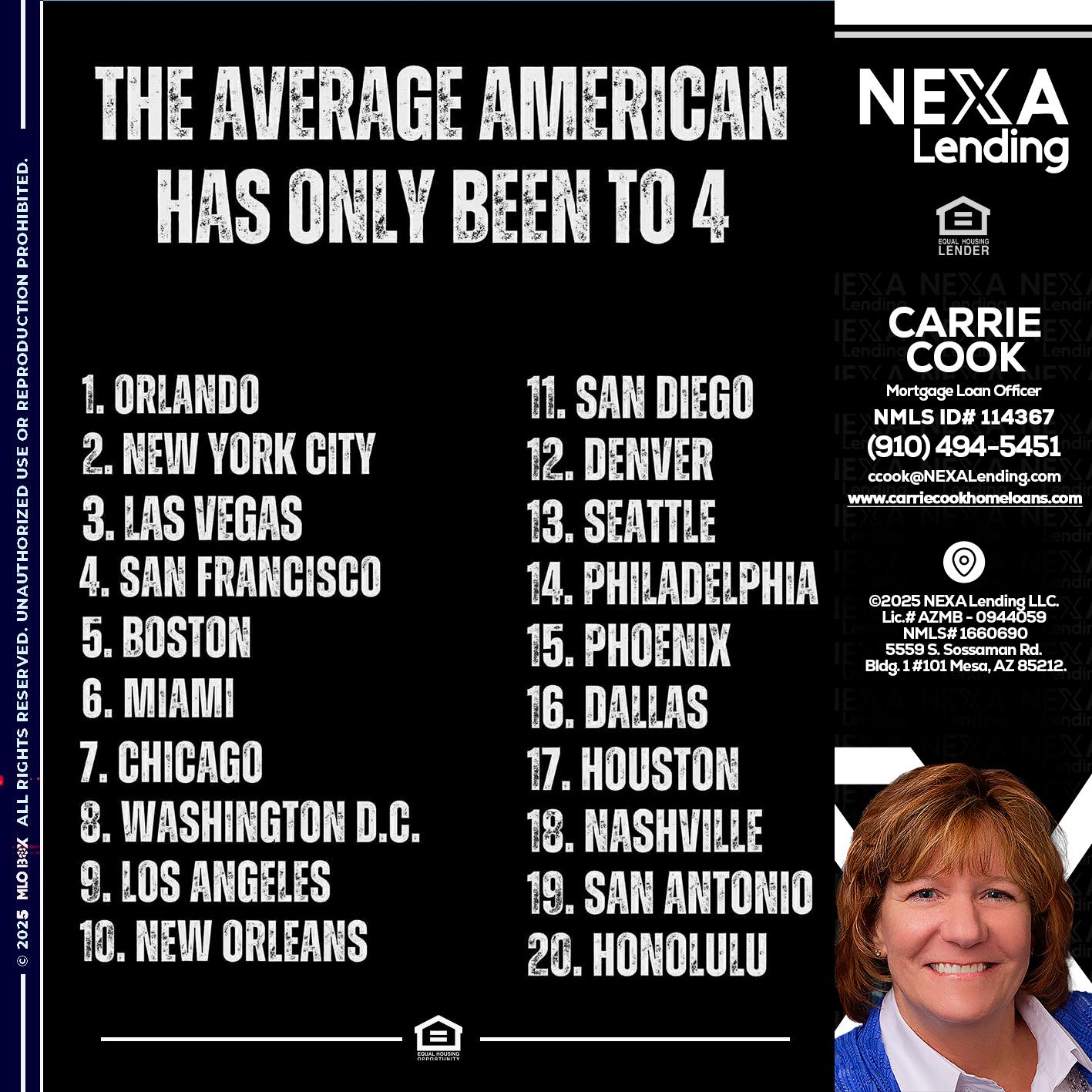 THE AVERAGE AMERICAN - Carrie Cook -Mortgage Loan Officer