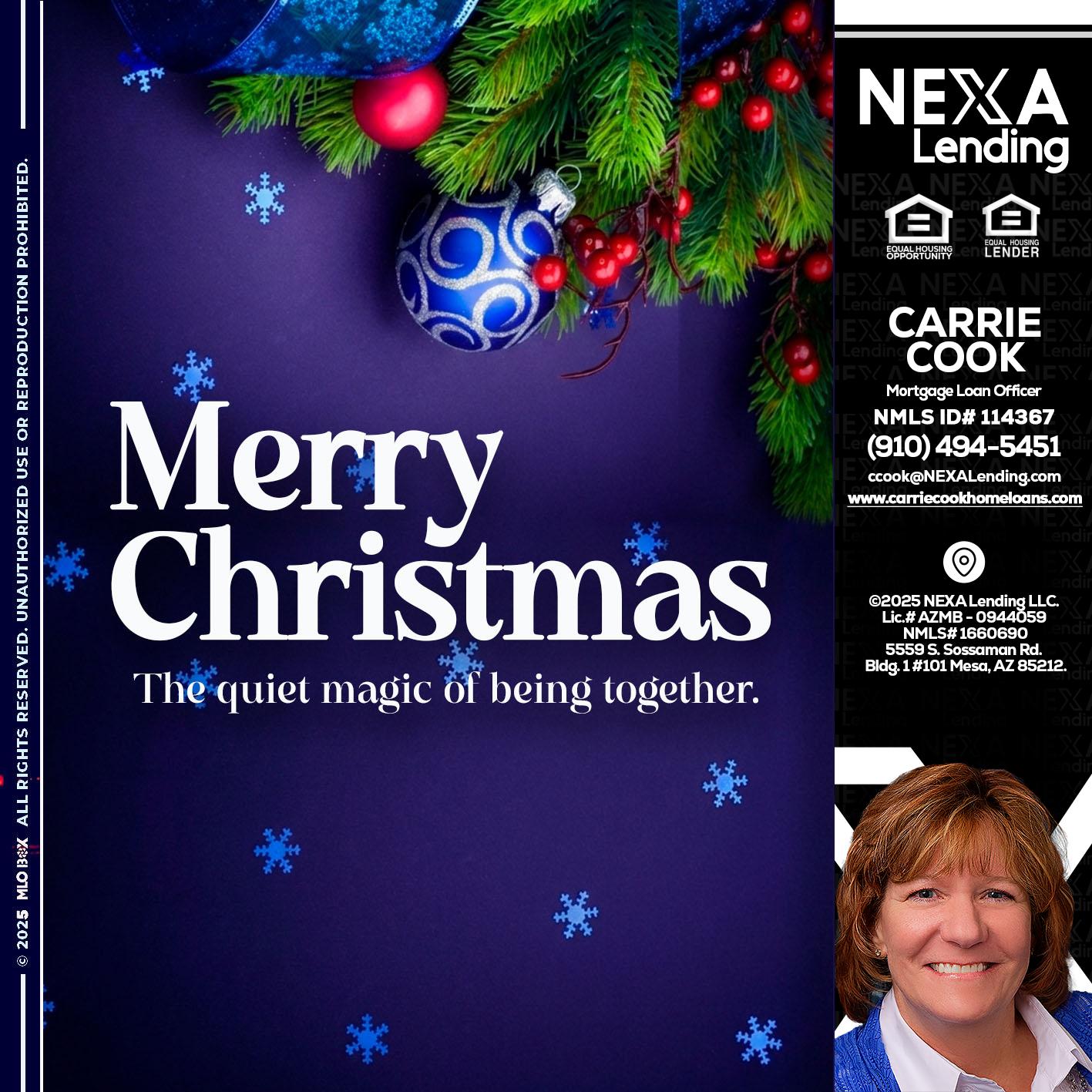 merry christmas - Carrie Cook -Mortgage Loan Officer