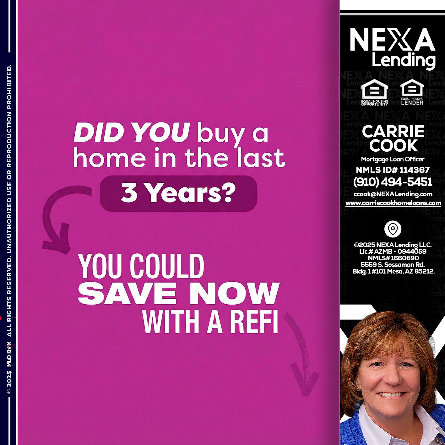 did you - Carrie Cook -Mortgage Loan Officer