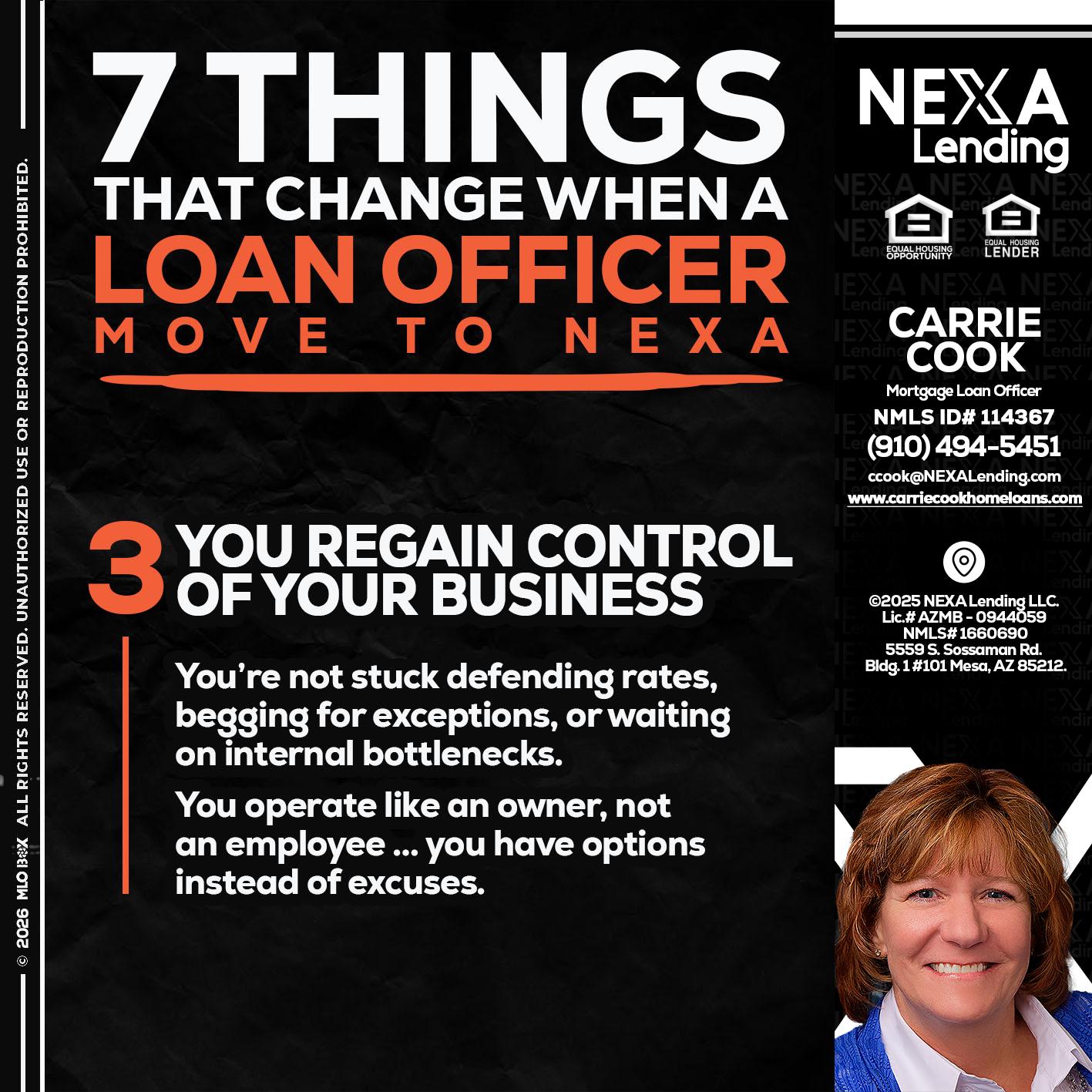 7 things (3) - Carrie Cook -Mortgage Loan Officer