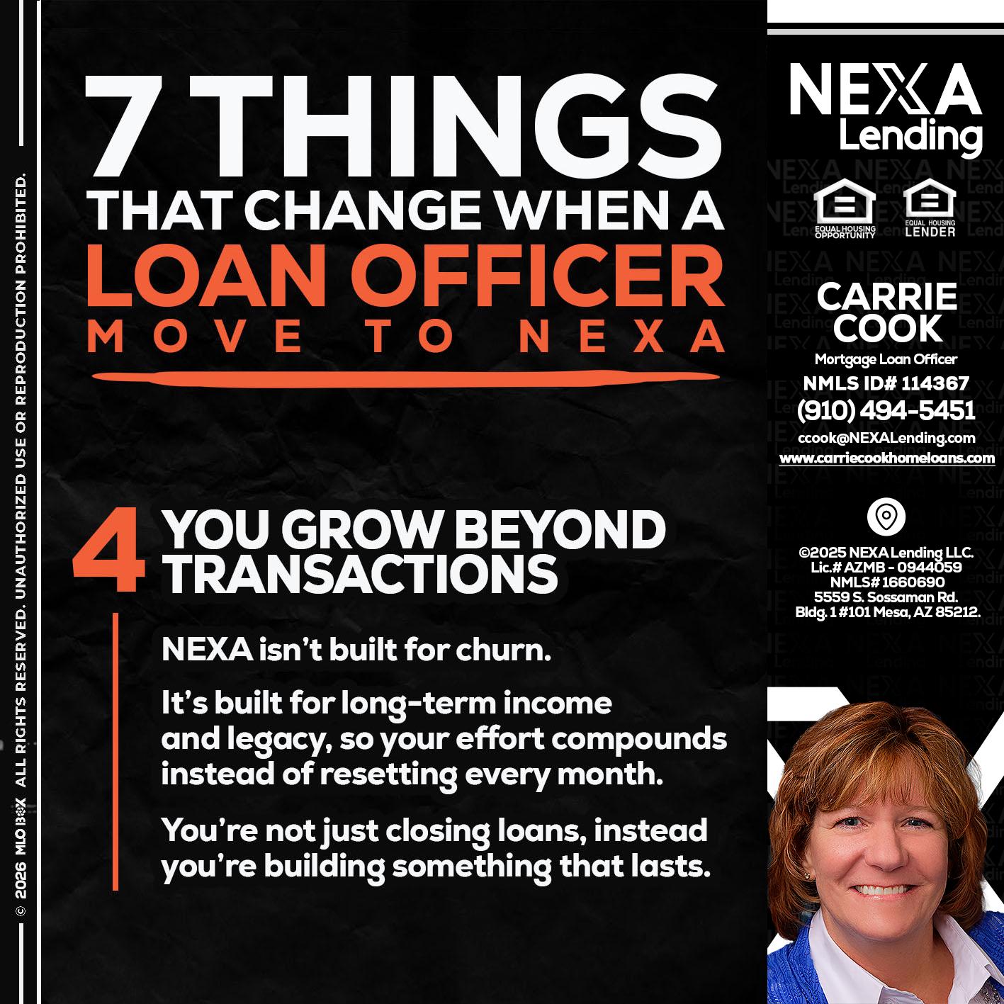 7 THINGS (4) - Carrie Cook -Mortgage Loan Officer